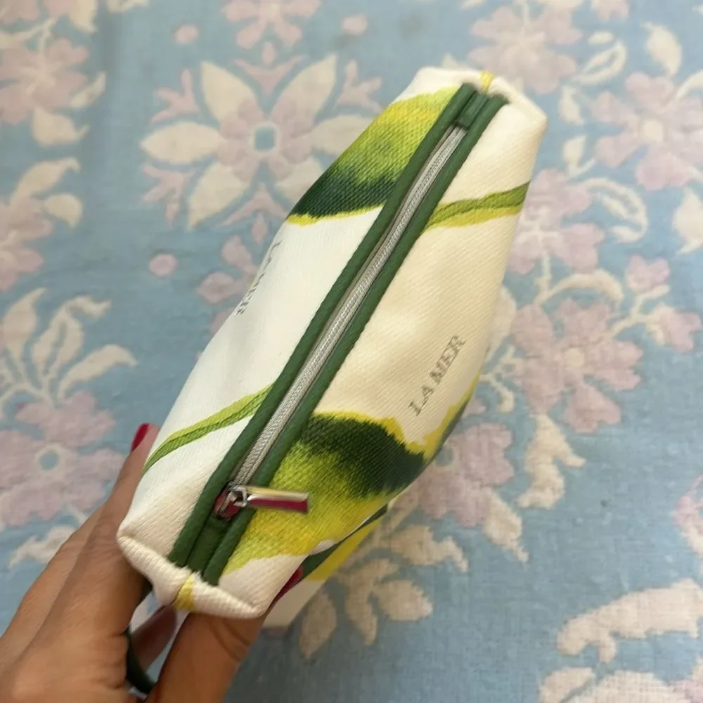 *La Mer* Abstract Print Cosmetic Case EUC